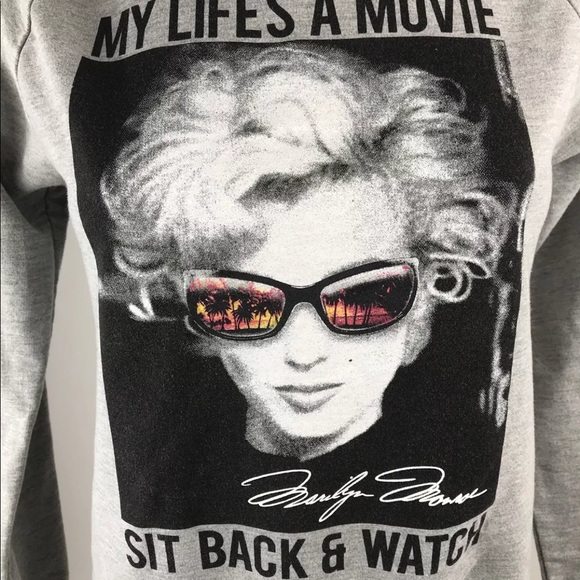 🔥SOLD!! Marilyn Monroe Juniors Gray My Life's - Picture 2 of 6